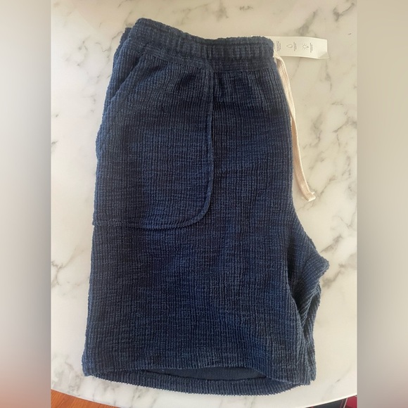 NWT ZARA Mens drawstring blue soft shorts size XL - Picture 9 of 12